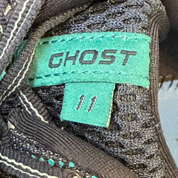 Men's Brooks Ghost 11 Navy and Teal Running Shoes Size 10.5 Wide NO INSOLES - Picture 11 of 12